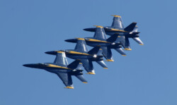 Photo I took of The Blue Angels at Chicago Air Show 2021. "Money Shot"