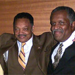 Rev. Jesse Jackson, Bruce Montgomery, Carlos Estes