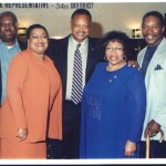 Wife Donna, Rev. Jesse Jackson, State Representative Connie Howard and Claude Spivey former member of Parliament & Funkadelic