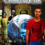 Cover from first edition of The Chronocar, published by Bakring Rain Press 2015