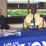 Being interviewed on WVON radio by Cliff Kelley