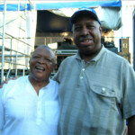 South African Jazz Trumpeter Hugh Masekela backstage at The African Festival of the Arts Chicago
