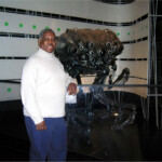 Sentinel bot from "The Matrix" on display at Chicago's Museum of Science and Industry.