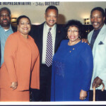 Wife Donna, Rev. Jesse Jackson, State Representative Connie Howard and Claude Spivey former member of Parliament / Funkadelic